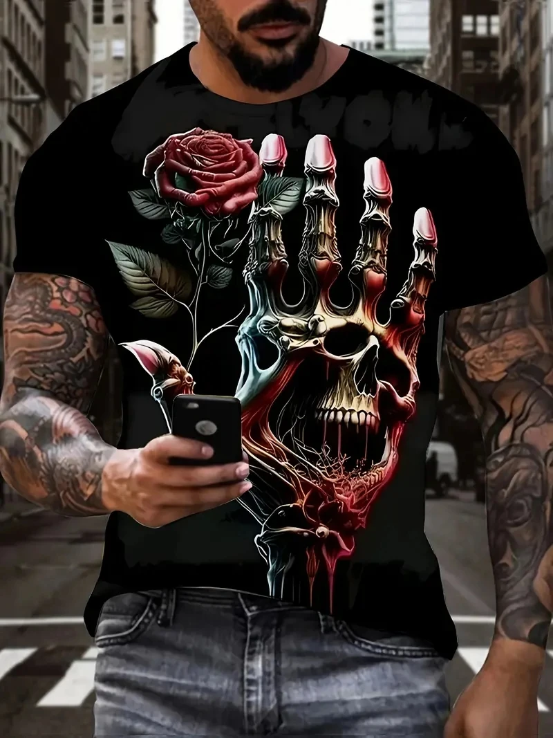 Skull Graphic Men's 3D Print T-shirts Loose tShirt Skull Casual T shirts Clothes Oversize T-shirt Oversized Tops
Skull Graphic Men's 3D Print T-shirts Loose tShirt Skull Casual T shirts Clothes Oversize T-shirt Oversized Tops