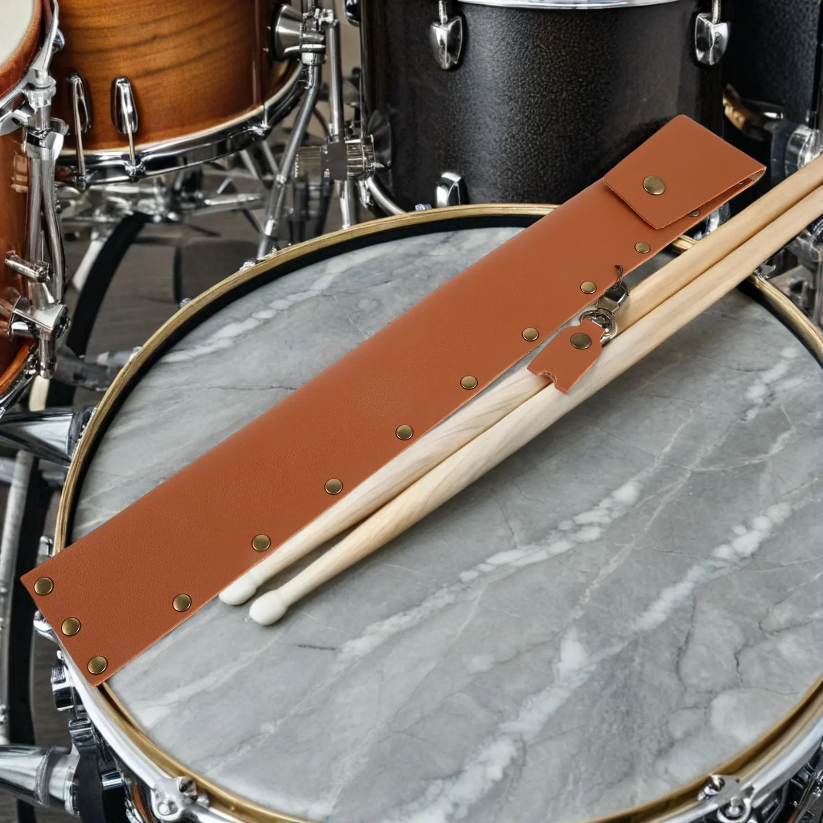 Brown PU Drumstick Storage Case Portable Drumstick Holder Bag for Percussion Mallets Band Stage Studio Drummer Accessories
Brown PU Drumstick Storage Case Portable Drumstick Holder Bag for Percussion Mallets Band Stage Studio Drummer Accessories