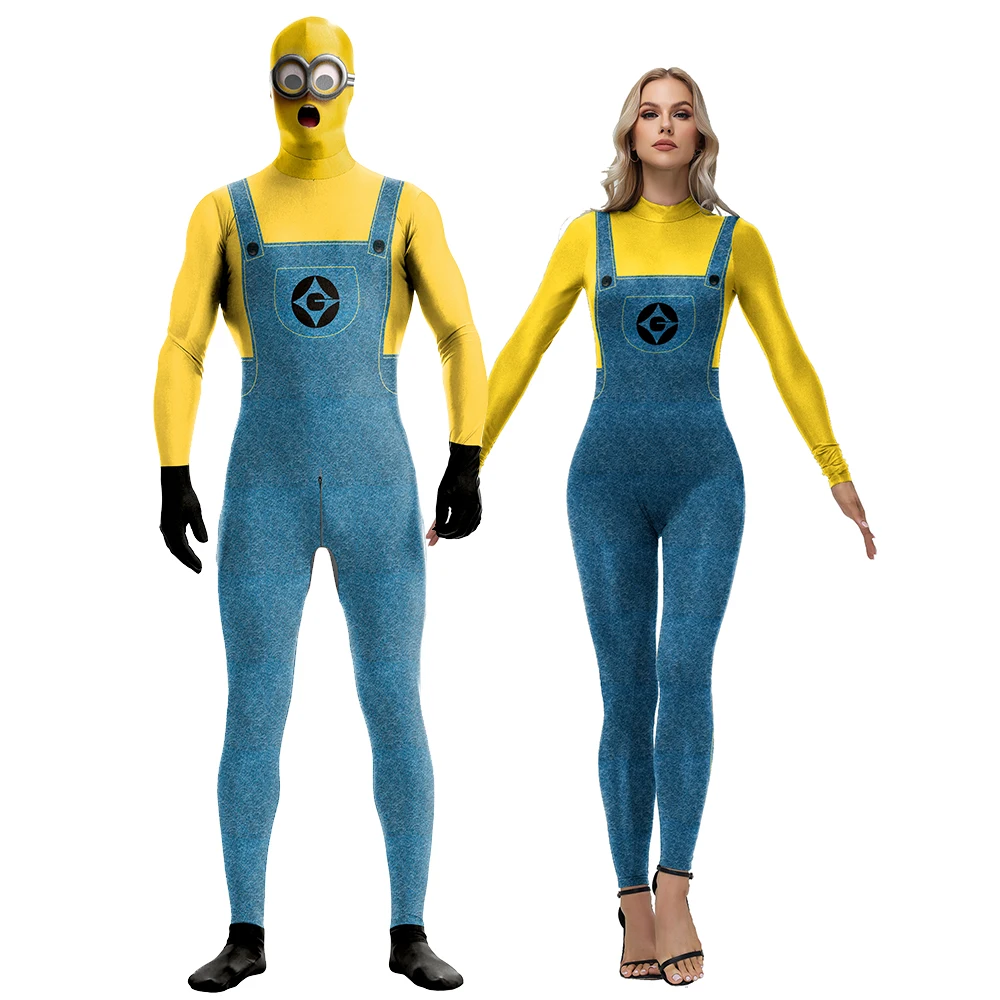 Minions 3D Print Full Body Zentai Jumpsuit Halloween Cosplay Costume Couple Matching Outfit for Men Women Bodysuits Dress Up
Minions 3D Print Full Body Zentai Jumpsuit Halloween Cosplay Costume Couple Matching Outfit for Men Women Bodysuits Dress Up