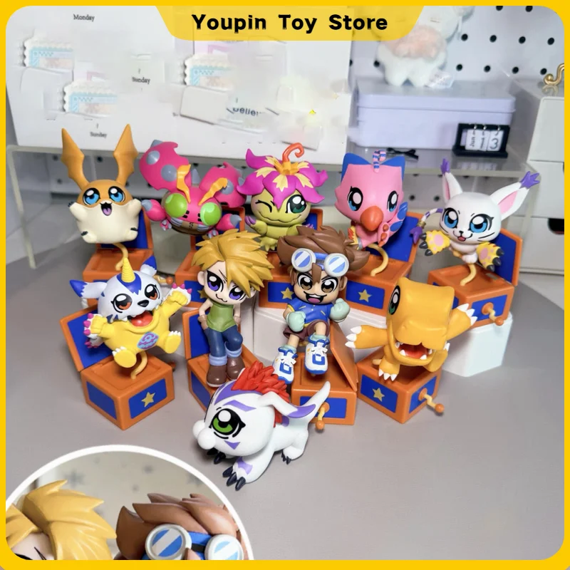New Digimon Bnfigure Q Series Blind Box Digimon Collaboration Mystery Box Piyomon Tentomon Agumon Gabumon Decor Collect Toy Gift
New Digimon Bnfigure Q Series Blind Box Digimon Collaboration Mystery Box Piyomon Tentomon Agumon Gabumon Decor Collect Toy Gift