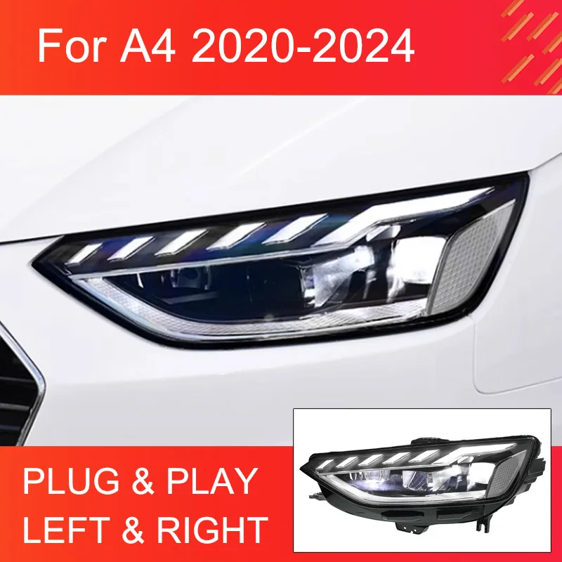1 Pair LED Headlight Assembly for Audi A4 2020-2024 Headlights Plug and Play with LED DRL Dynamic Turning Upgrade LED Headlights
1 Pair LED Headlight Assembly for Audi A4 2020-2024 Headlights Plug and Play with LED DRL Dynamic Turning Upgrade LED Headlights