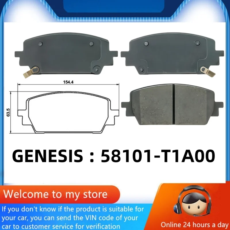 For Genesis G80 (RG) Front Brake Pads 58101T1A00/Auto Parts-02022
For Genesis G80 (RG) Front Brake Pads 58101T1A00/Auto Parts-02022