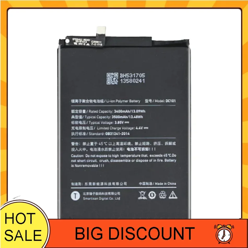 3500mAh Mobile Phone Battery for Smartisan U3pro OD101 OD103 OD105 OS103 OS105, DC101
3500mAh Mobile Phone Battery for Smartisan U3pro OD101 OD103 OD105 OS103 OS105, DC101