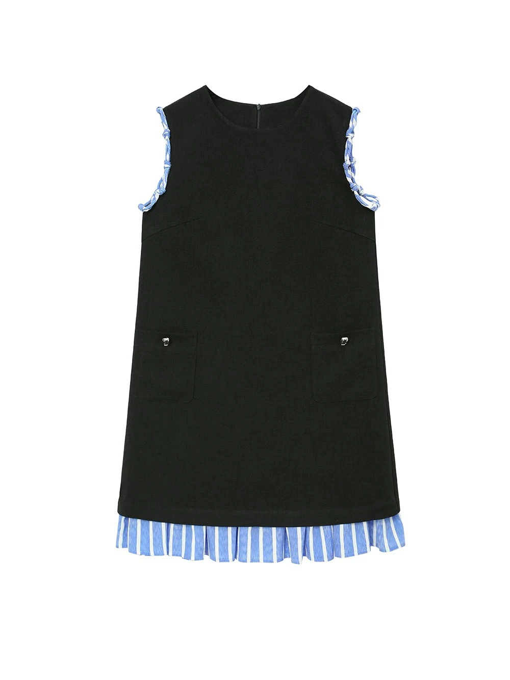 Ele Summer New Arrival Svel Stripe Splicing Dr Bla White A-Line Skirt Sle Dr Cotton round Ne Zipper Clo...
Ele Summer New Arrival Svel Stripe Splicing Dr Bla White A-Line Skirt Sle Dr Cotton round Ne Zipper Clo...