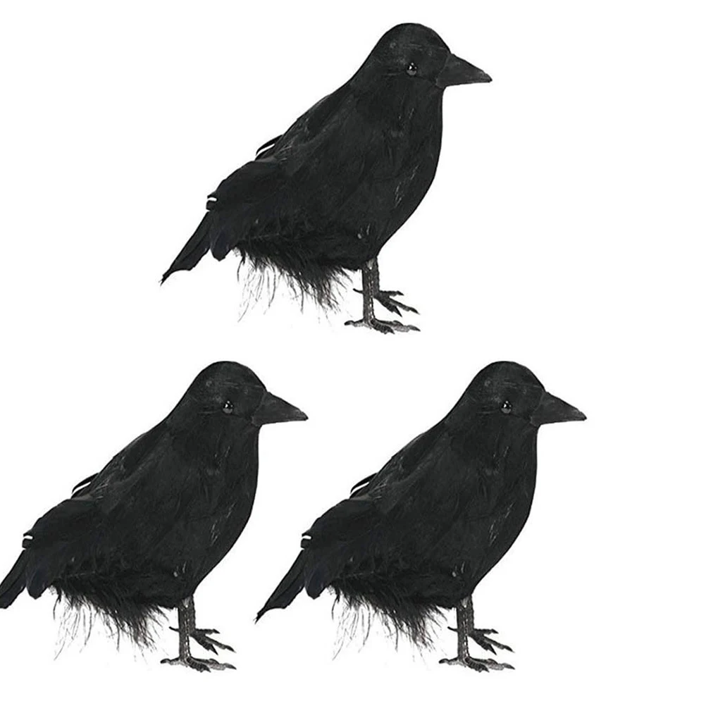 3 Pcs Crow Decoration Feathered Crows Fake Halloween Party Hanging Ornaments Foam Figurine
3 Pcs Crow Decoration Feathered Crows Fake Halloween Party Hanging Ornaments Foam Figurine