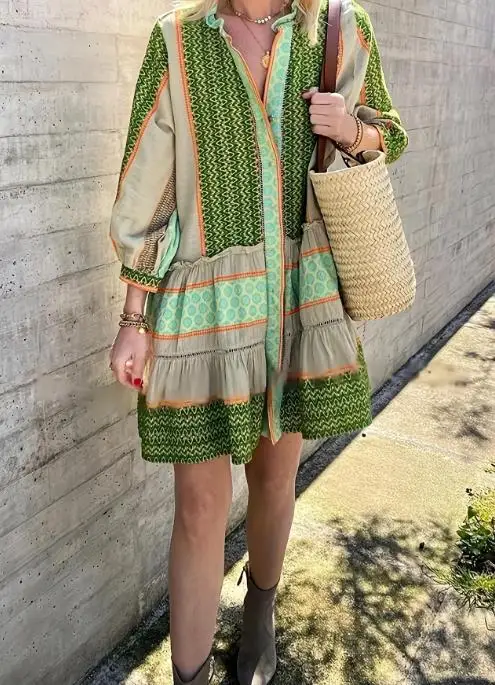 Women's Dresses 2025 Spring Summer New Fashion Short Style Random Printed Long Sleeve Dress Loose Casual Comfortable Dress
Women's Dresses 2025 Spring Summer New Fashion Short Style Random Printed Long Sleeve Dress Loose Casual Comfortable Dress