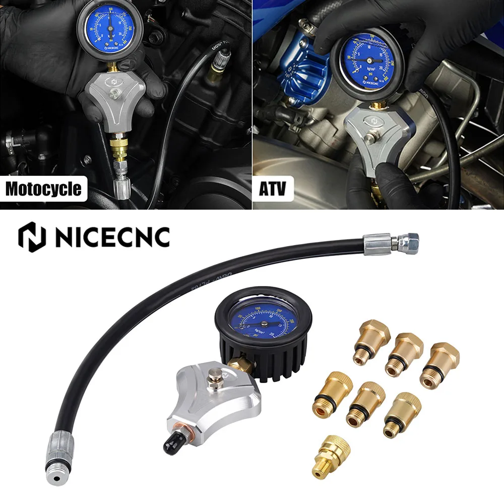 For KTM Husqvarna Yamaha Honda Kawasaki Motorcycle ATV Engine Compression Tester 2-4-stroke Engines 10mm/12mm/14mm Spark Plug
For KTM Husqvarna Yamaha Honda Kawasaki Motorcycle ATV Engine Compression Tester 2-4-stroke Engines 10mm/12mm/14mm Spark Plug