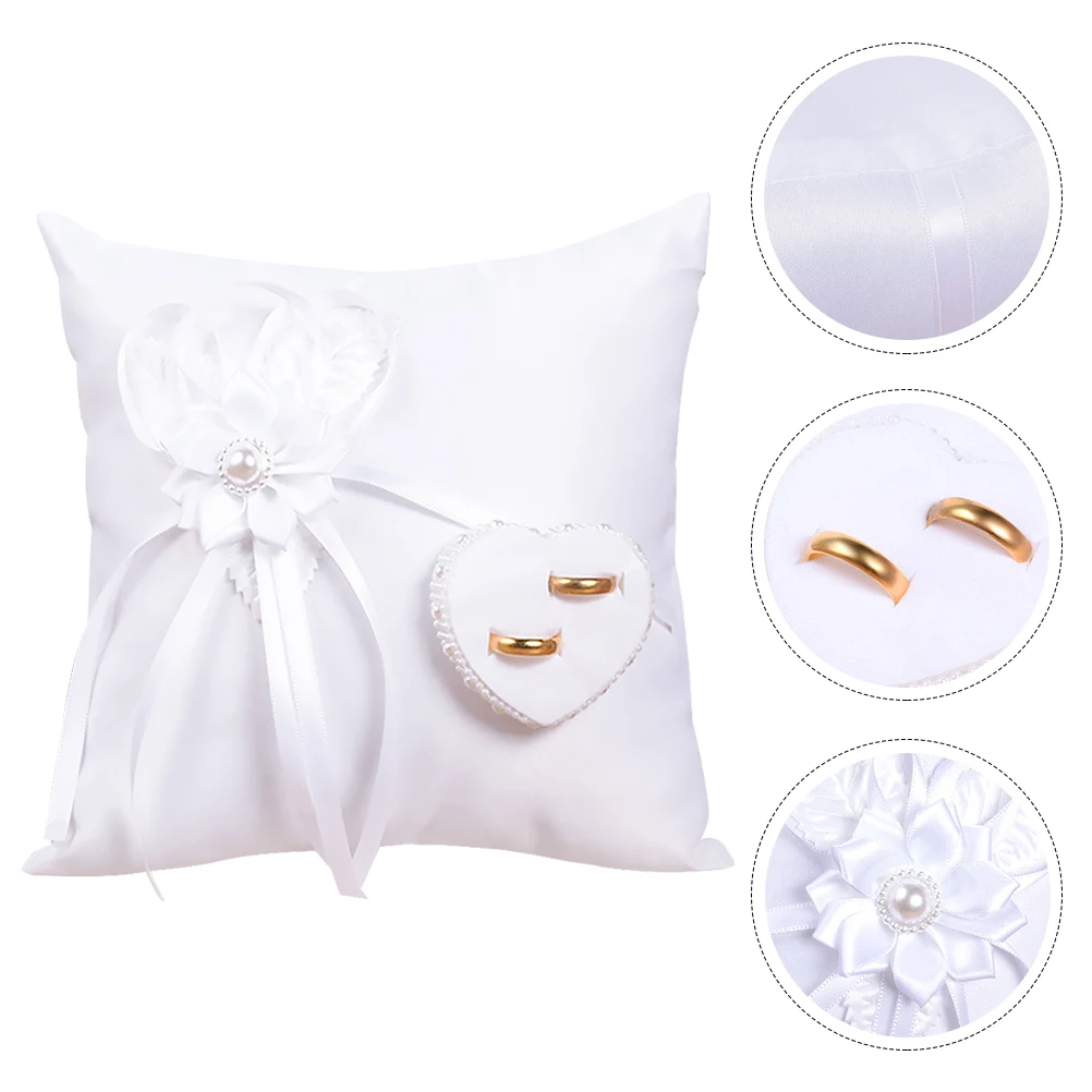 Ring Pillow Barrier for Wedding Holder Ceremony The Rings Cushion Pillows Bearer 
Ring Pillow Barrier for Wedding Holder Ceremony The Rings Cushion Pillows Bearer