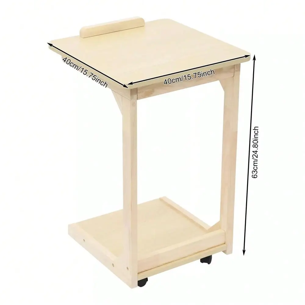 Solid Wood End Table With Adjustable Tilt, Mobile Design, Perfect For Living Room Or Office Use
Solid Wood End Table With Adjustable Tilt, Mobile Design, Perfect For Living Room Or Office Use