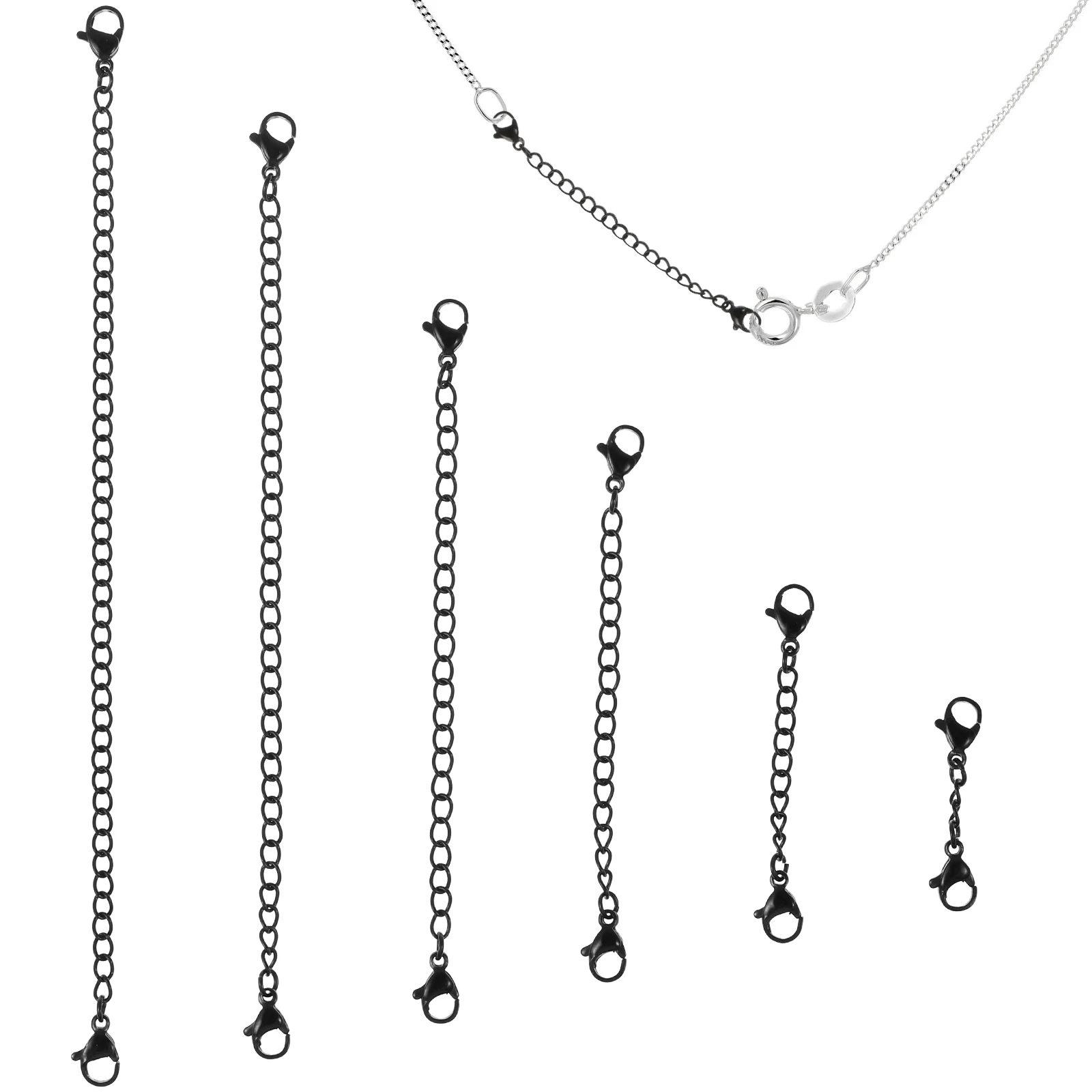 6pcs Extender Chain Stainless Steel Lobster Claw Clasps Bracelet Necklace Extension Supplies Different Sizes Jewelry Making
6pcs Extender Chain Stainless Steel Lobster Claw Clasps Bracelet Necklace Extension Supplies Different Sizes Jewelry Making