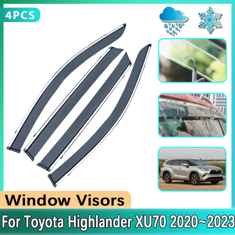 Car Side Window Visor For Toyota Highlander XU70 Kluger 2020~2023 2022 Moulding Trim Rain Sun Guard Cover Deflector Accessories
Car Side Window Visor For Toyota Highlander XU70 Kluger 2020~2023 2022 Moulding Trim Rain Sun Guard Cover Deflector Accessories