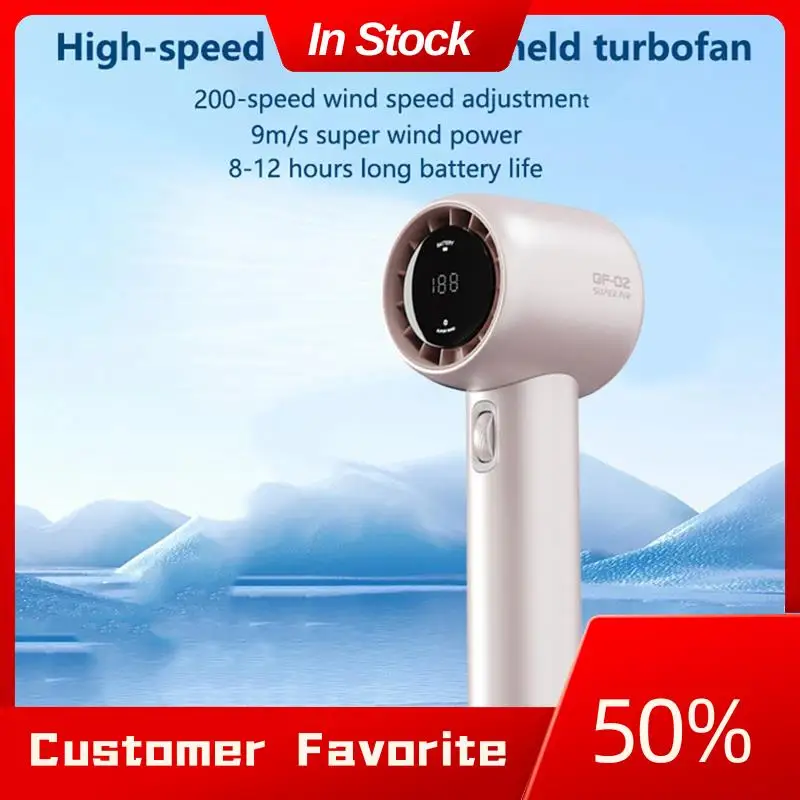 Top Sale Handheld Small Fan 100 Wind Speeds Adjustable High-Speed Portable Handheld Turbofan USB Rechargeable Mini Fan
Top Sale Handheld Small Fan 100 Wind Speeds Adjustable High-Speed Portable Handheld Turbofan USB Rechargeable Mini Fan