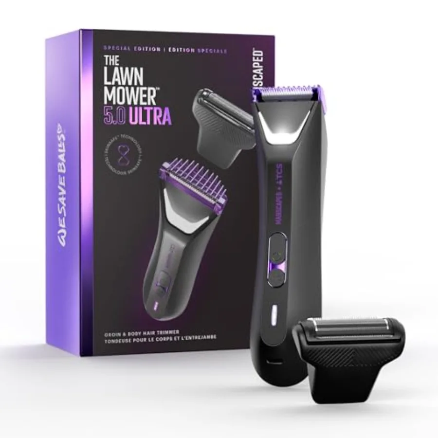 ® The Lawn Mower® 5.0 Ultra TCS Special Edition Men's Groin and Body Hair Trimmer Dual-Head SkinSafe® Trimmer and Foil Blades,
® The Lawn Mower® 5.0 Ultra TCS Special Edition Men's Groin and Body Hair Trimmer Dual-Head SkinSafe® Trimmer and Foil Blades,