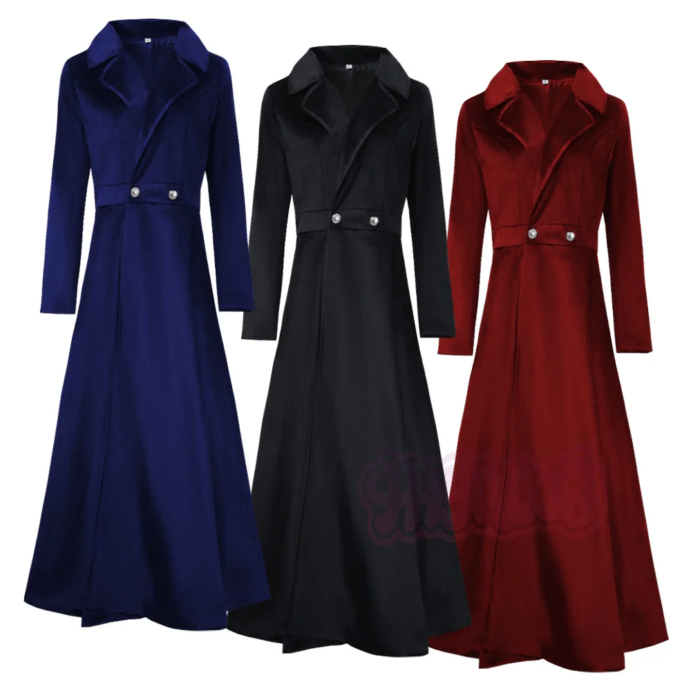 Women Elegant Velvet Long Coat Lapel Collar Long Sleeve High Waist Formal Party Outerwear Cosplay Costume Daily Stage Wear
Women Elegant Velvet Long Coat Lapel Collar Long Sleeve High Waist Formal Party Outerwear Cosplay Costume Daily Stage Wear