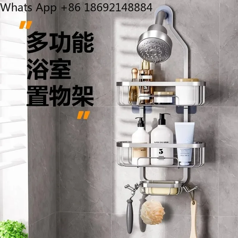 For Toilet Shower Rack Bathroom Shower Gel Storage Rack No Drilling Required
For Toilet Shower Rack Bathroom Shower Gel Storage Rack No Drilling Required