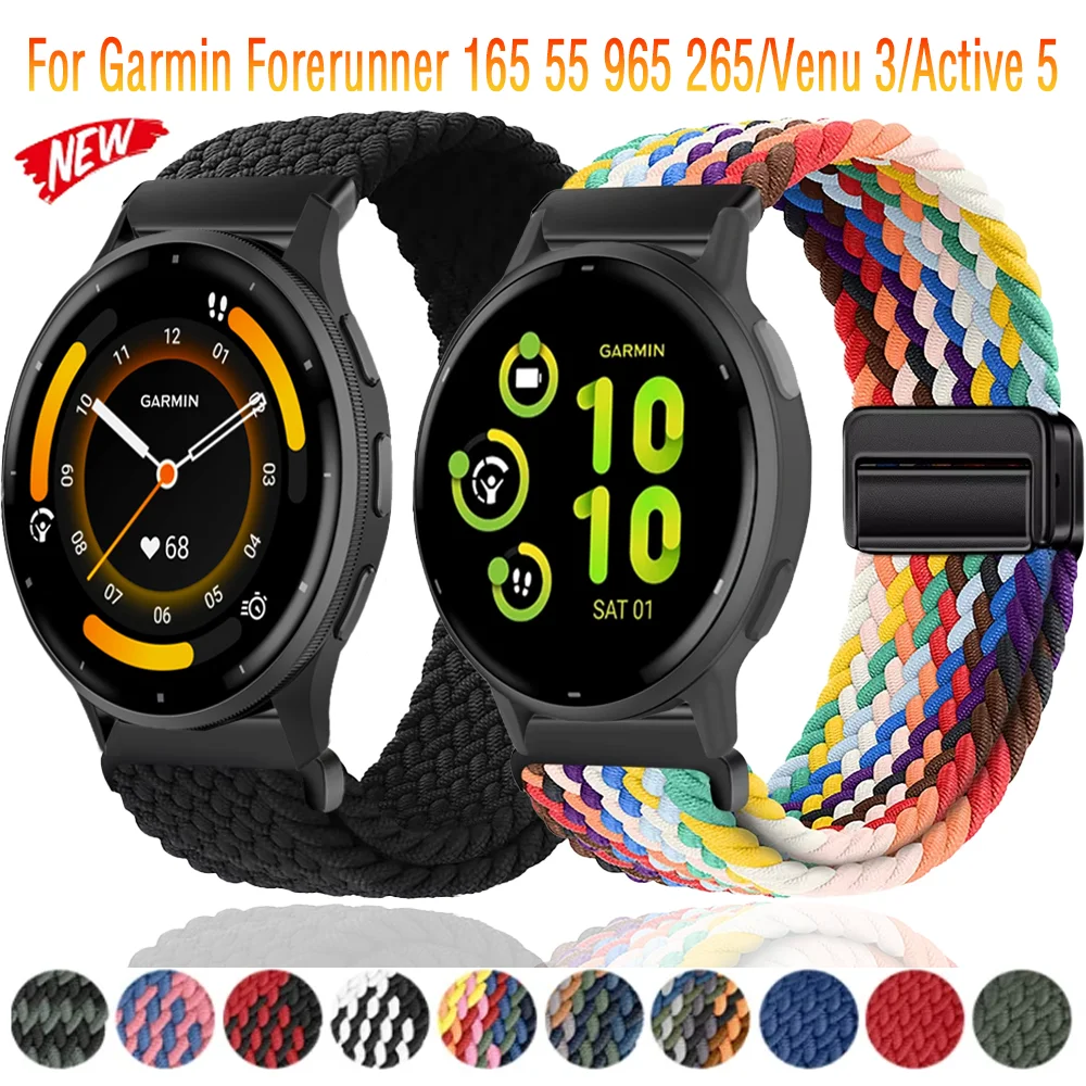 Нейлоновый магнитный ремешок 20 мм 22 мм для спортивного браслета Garmin Forerunner 165 55 965 265/Venu 3, для Garmin Vivoactive 5/Active 5
Нейлоновый магнитный ремешок 20 мм 22 мм для спортивного браслета Garmin Forerunner 165 55 965 265/Venu 3, для Garmin Vivoactive 5/Active 5