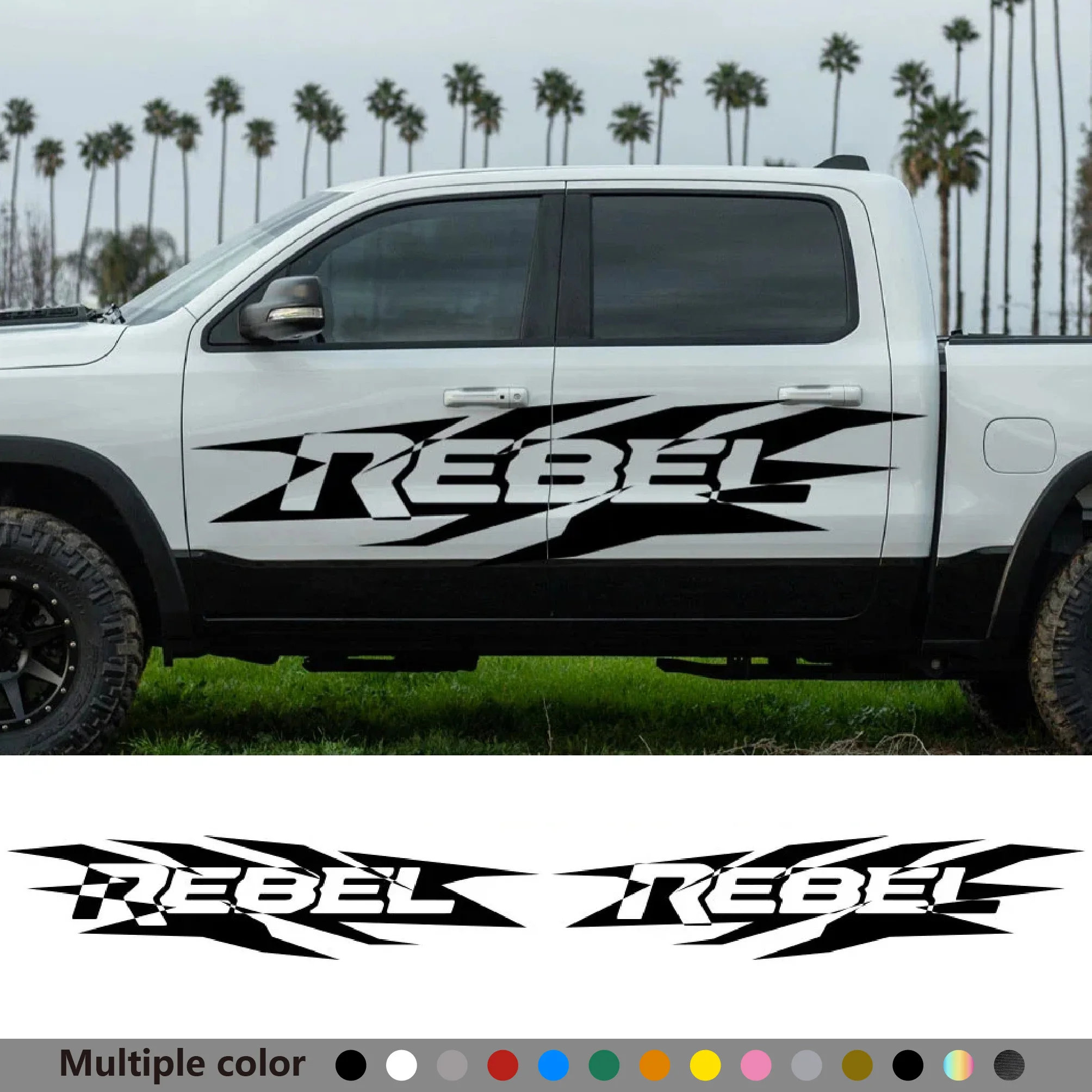 Наклейки на дверь пикапа Dodge RAM Hemi 1500 2500 3500 Rebel Truck, графические декоративные наклейки, виниловая пленка, крышка, автомобильные аксессуары
Наклейки на дверь пикапа Dodge RAM Hemi 1500 2500 3500 Rebel Truck, графические декоративные наклейки, виниловая пленка, крышка, автомобильные аксессуары