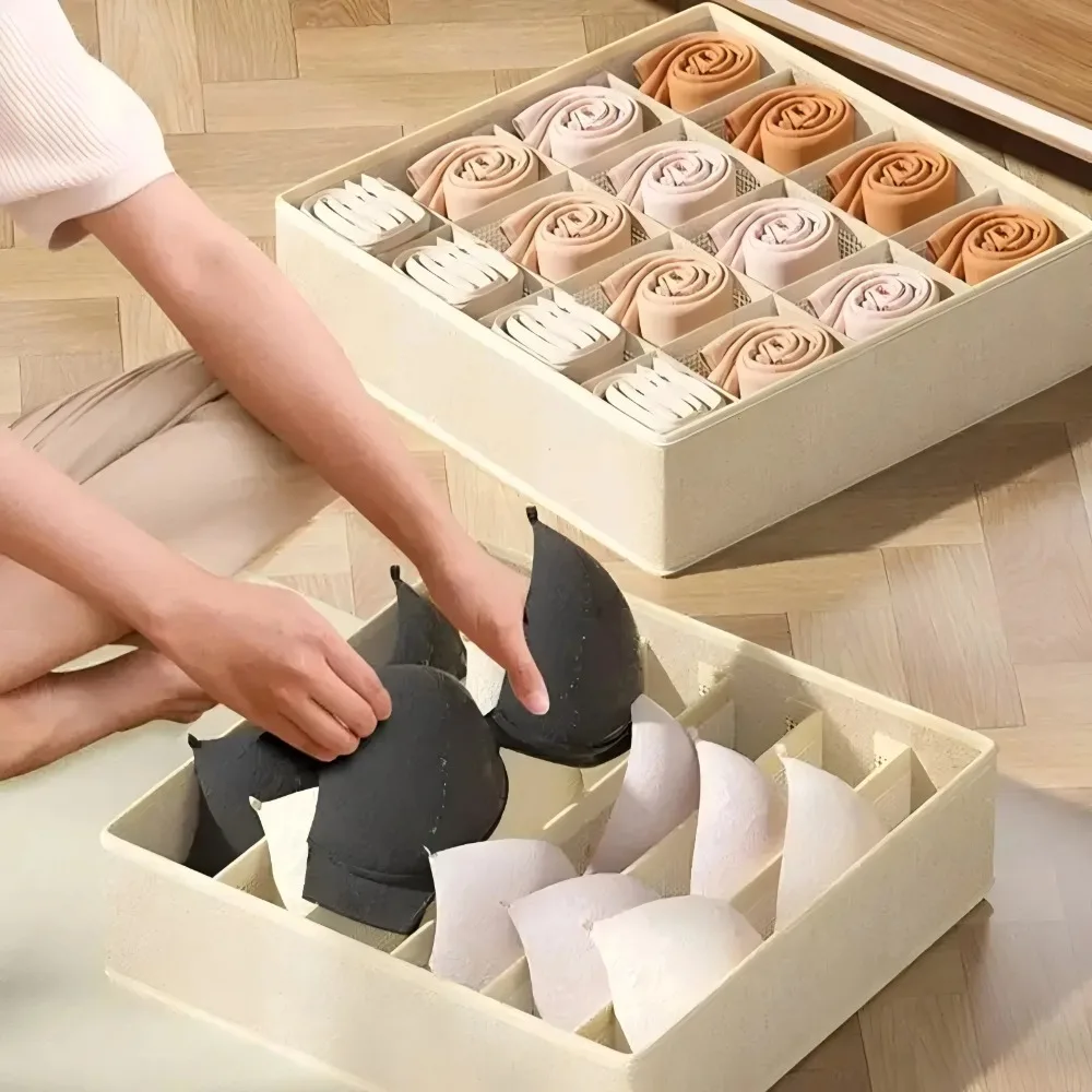 Socks Underwear Drawer Organizer Divider 24 Cell or 16 Collapsible Cabinet Closet Clothes Bra Belt Dividers T Shirt Storage Box
Socks Underwear Drawer Organizer Divider 24 Cell or 16 Collapsible Cabinet Closet Clothes Bra Belt Dividers T Shirt Storage Box