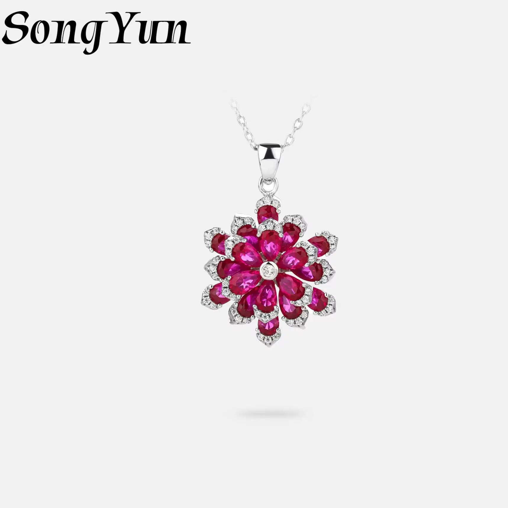 SongYun Fine Jewelry 925 Sterling Silver Necklace High Carbon Ruby Gemstones s925 Pure Silver Pendant Necklaces Accessories
SongYun Fine Jewelry 925 Sterling Silver Necklace High Carbon Ruby Gemstones s925 Pure Silver Pendant Necklaces Accessories
