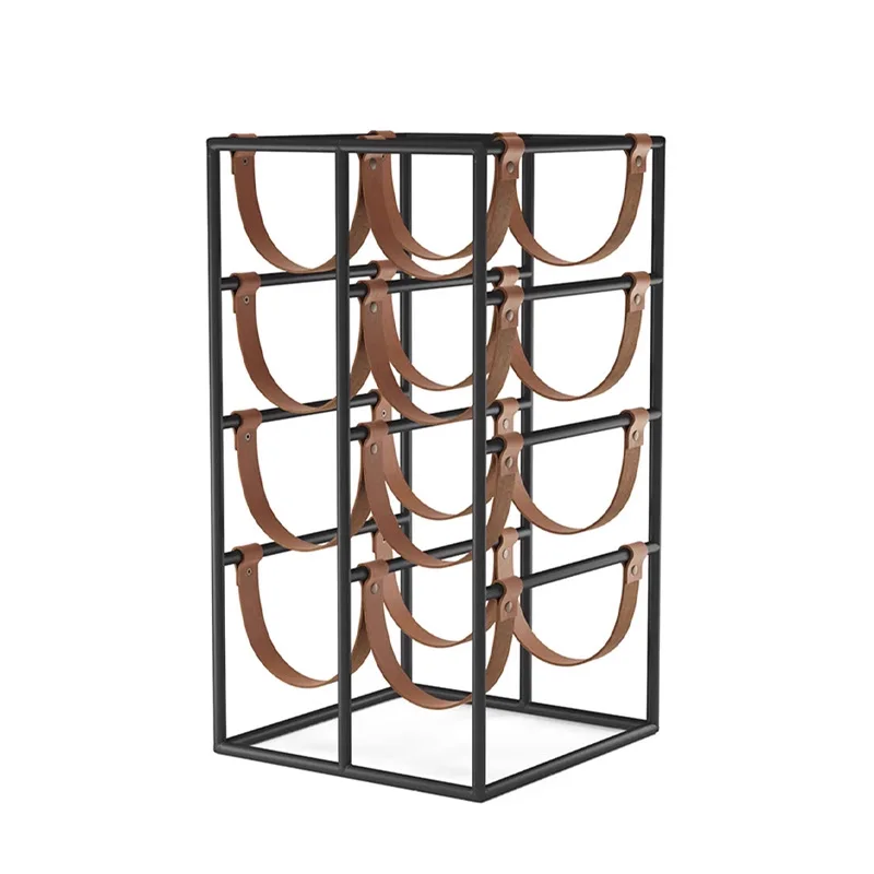 Modern leather wine display rack, high-end restaurant hotel ornament cabinet table
Modern leather wine display rack, high-end restaurant hotel ornament cabinet table