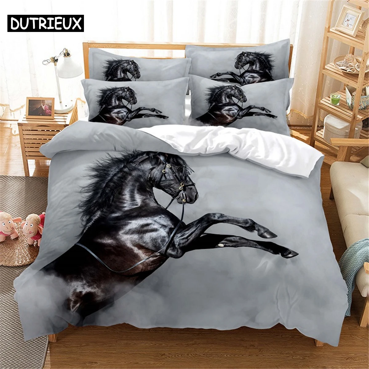 3D Printed Queen - Size Horse - Themed Bedding Set, Duvet Cover Included
3D Printed Queen - Size Horse - Themed Bedding Set, Duvet Cover Included