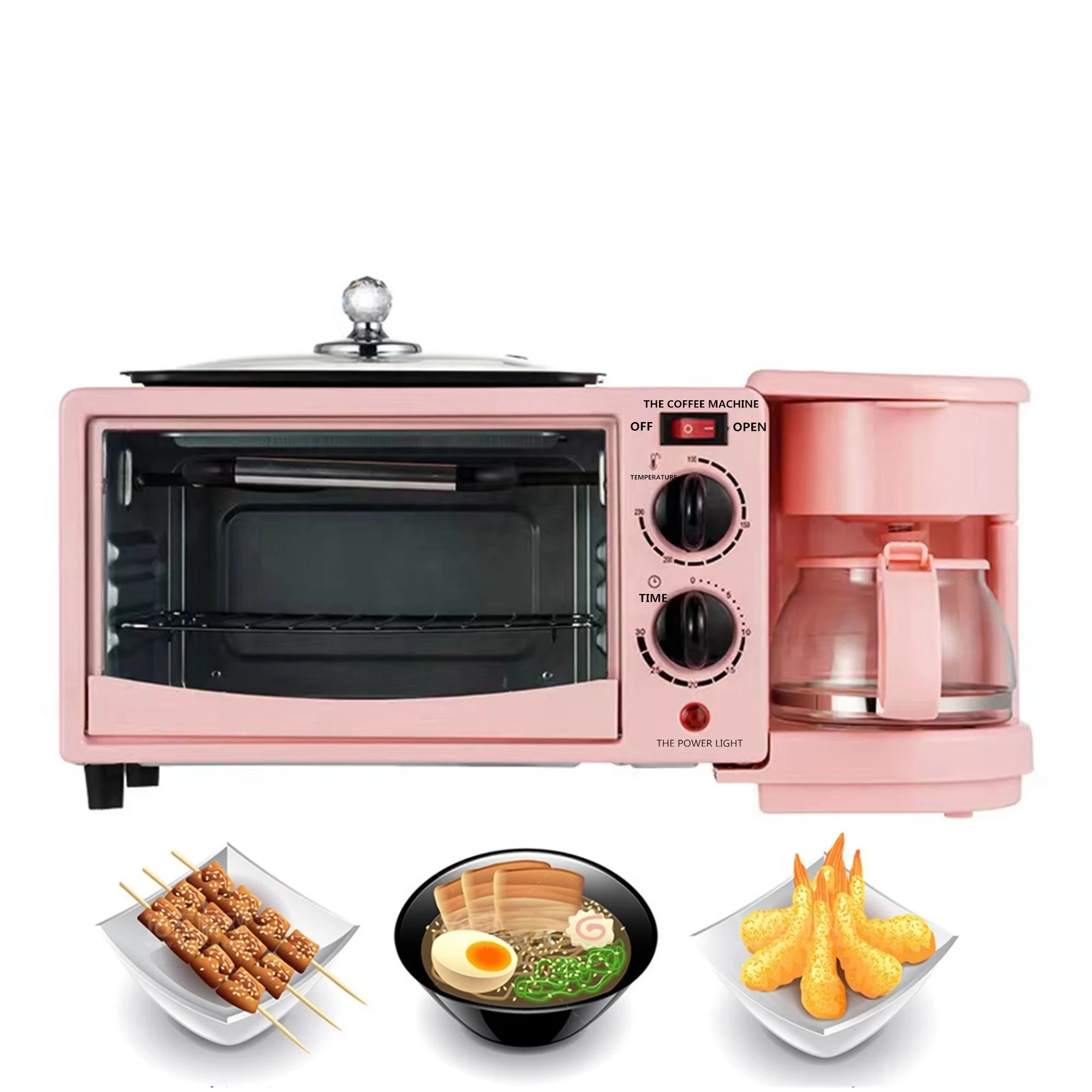 3 in 1 Electric Aluminum Coffee Maker Sandwich Maker Breakfast Center and Frying Pan
3 in 1 Electric Aluminum Coffee Maker Sandwich Maker Breakfast Center and Frying Pan
