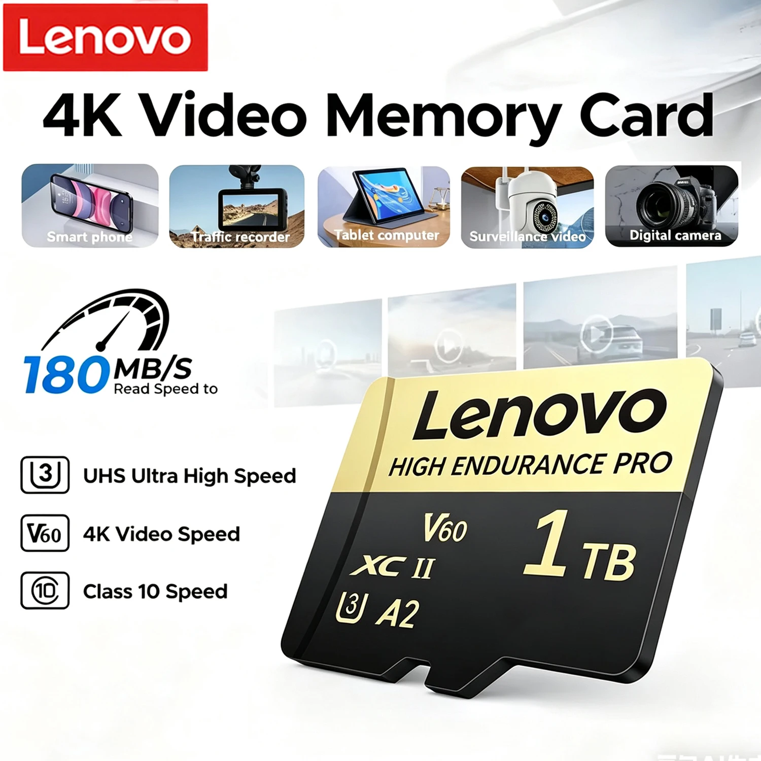 Портативная мини-карта памяти Lenovo SD 128 ГБ 256 ГБ 512 ГБ 1 ТБ, реальная емкость, высокоскоростная передача данных, флеш-карта для телефона, камеры, видеорегистратора
Портативная мини-карта памяти Lenovo SD 128 ГБ 256 ГБ 512 ГБ 1 ТБ, реальная емкость, высокоскоростная передача данных, флеш-карта для телефона, камеры, видеорегистратора