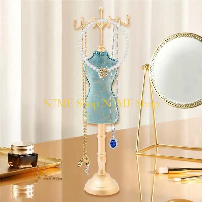 N7MF Gilded Jewelry Stand Princess Dress Design Earring Necklace Storage Display
N7MF Gilded Jewelry Stand Princess Dress Design Earring Necklace Storage Display