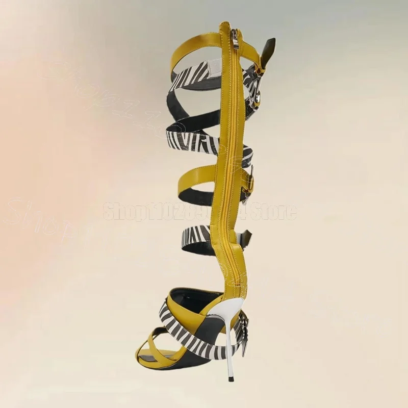 Zebara Print Metal Heel Buckle Sandals Back Zipper Women Shoes Thin High Heels Open Toe Party Banquet 2026 Zapatos Para Mujere
Zebara Print Metal Heel Buckle Sandals Back Zipper Women Shoes Thin High Heels Open Toe Party Banquet 2026 Zapatos Para Mujere