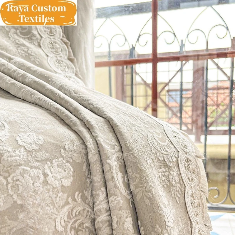 Custom Size!!European High-end Retro Thickened Chenille French Jacquard Curtains for Living Dining Room Bedroom Decor Window
Custom Size!!European High-end Retro Thickened Chenille French Jacquard Curtains for Living Dining Room Bedroom Decor Window