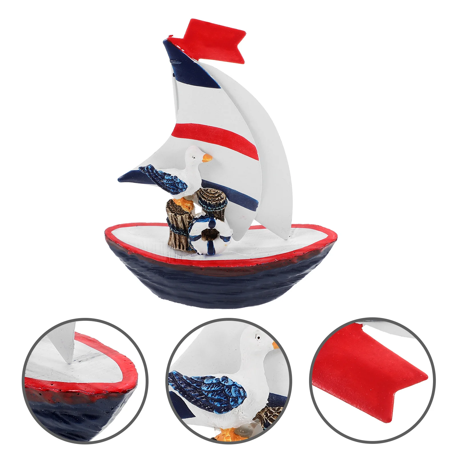 Wooden Sailboat Ornament Nautical Home Decoration Mediterranean Style Coastal Tabletop Sailboat Decor for Bedroom Living Room 
Wooden Sailboat Ornament Nautical Home Decoration Mediterranean Style Coastal Tabletop Sailboat Decor for Bedroom Living Room