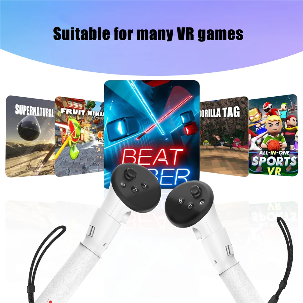 Handle Extension Grips For Meta Quest 3 VR Glasses Long Stick Dual Handle Attachment VR Gaming Controllers Stick Accessories
Handle Extension Grips For Meta Quest 3 VR Glasses Long Stick Dual Handle Attachment VR Gaming Controllers Stick Accessories