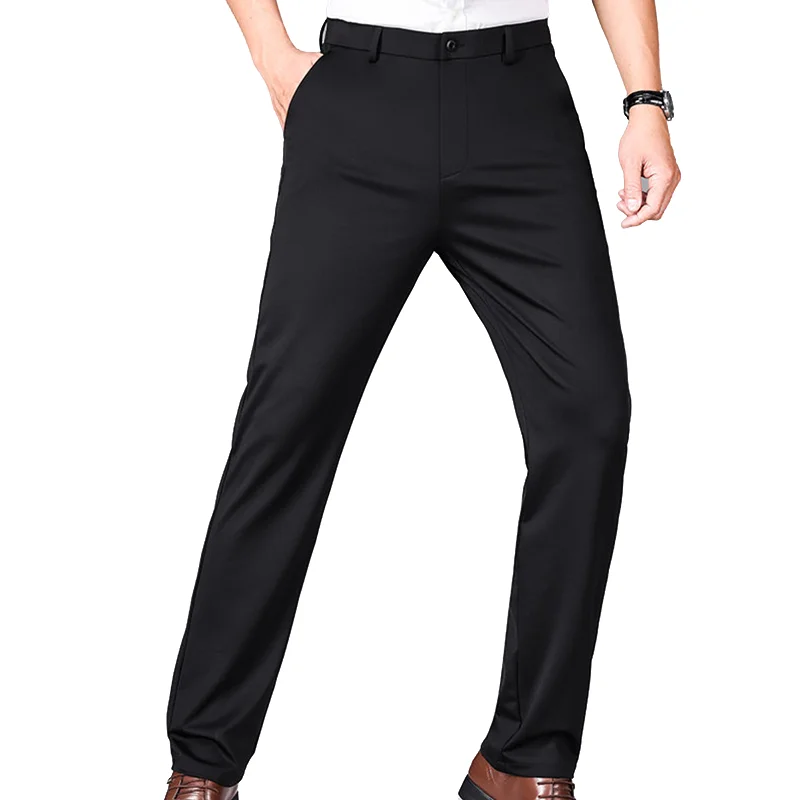 Мужские модные брюки-костюмки — Новые дышащие брюки из нейлона и шелка тутового шелкопряда для делового повседневного стиля, для поездок на работу и комфортной работы
Мужские модные брюки-костюмки — Новые дышащие брюки из нейлона и шелка тутового шелкопряда для делового повседневного стиля, для поездок на работу и комфортной работы