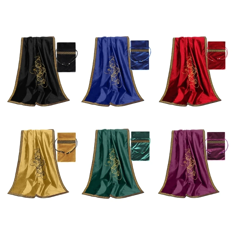 Game Pad Astrolabe Divination Pendulum Tarot Tablecloth Board Game Props Square Desktop Card Mat with Bag
Game Pad Astrolabe Divination Pendulum Tarot Tablecloth Board Game Props Square Desktop Card Mat with Bag