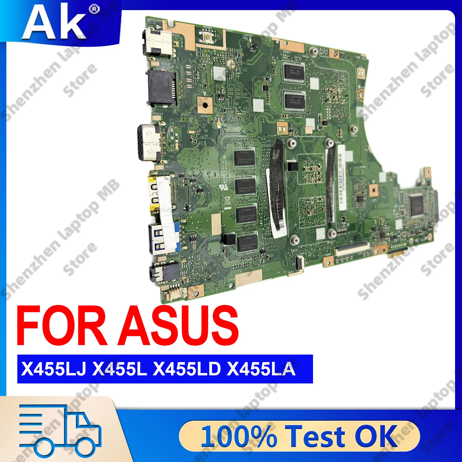 X455LD Laptop Motherboard For ASUS W419L X455L K455L X455LNB W491L X455LJ A455L X455LF X455LB X455LD Mainboard With I3 I5 I7 CPU
X455LD Laptop Motherboard For ASUS W419L X455L K455L X455LNB W491L X455LJ A455L X455LF X455LB X455LD Mainboard With I3 I5 I7 CPU