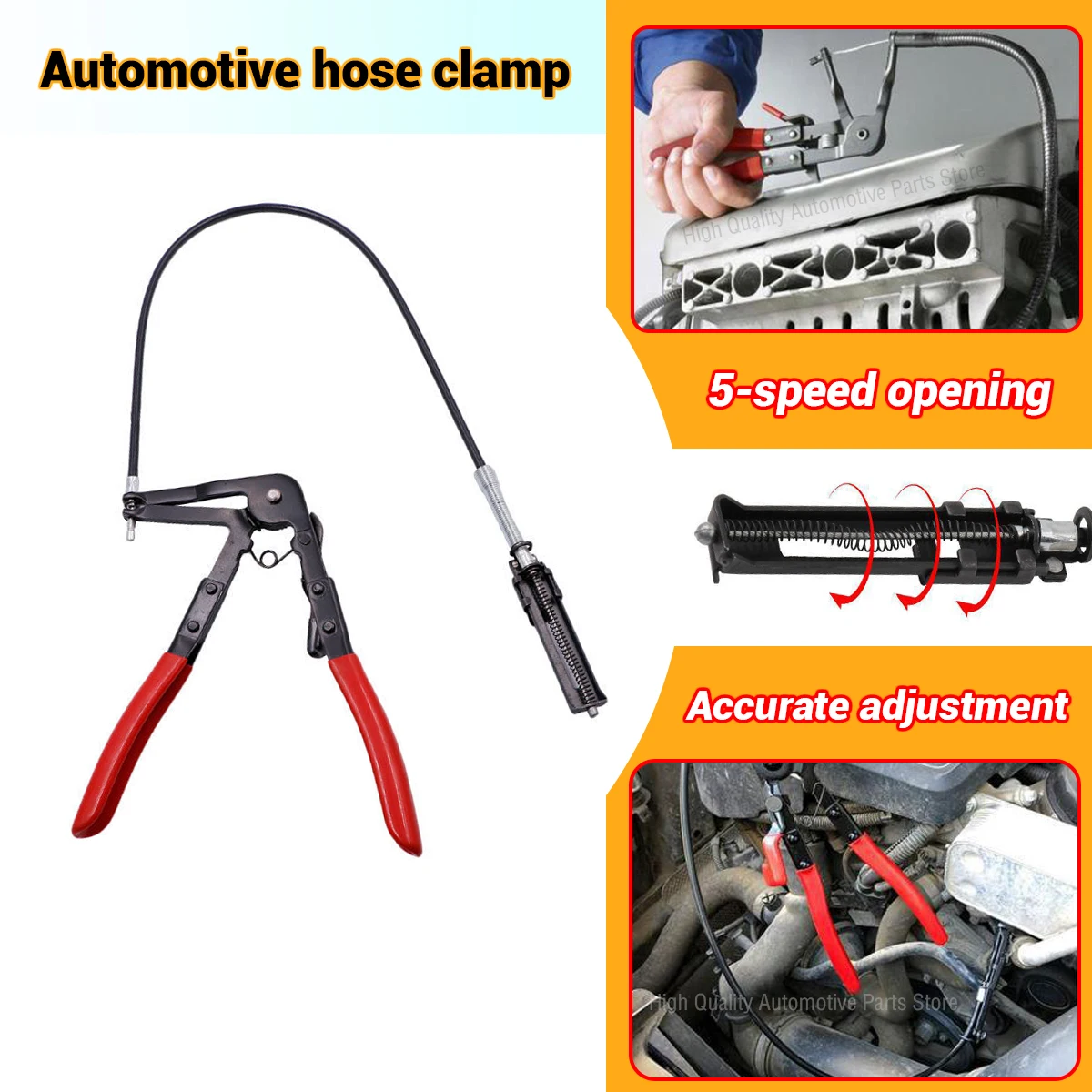 Clamping Pliers Bendable Hose Clamps Cable Type Flex Cable Long Auto Hose Clamps Straight Hose Bundle Removal Auto Repair Tools
Clamping Pliers Bendable Hose Clamps Cable Type Flex Cable Long Auto Hose Clamps Straight Hose Bundle Removal Auto Repair Tools
