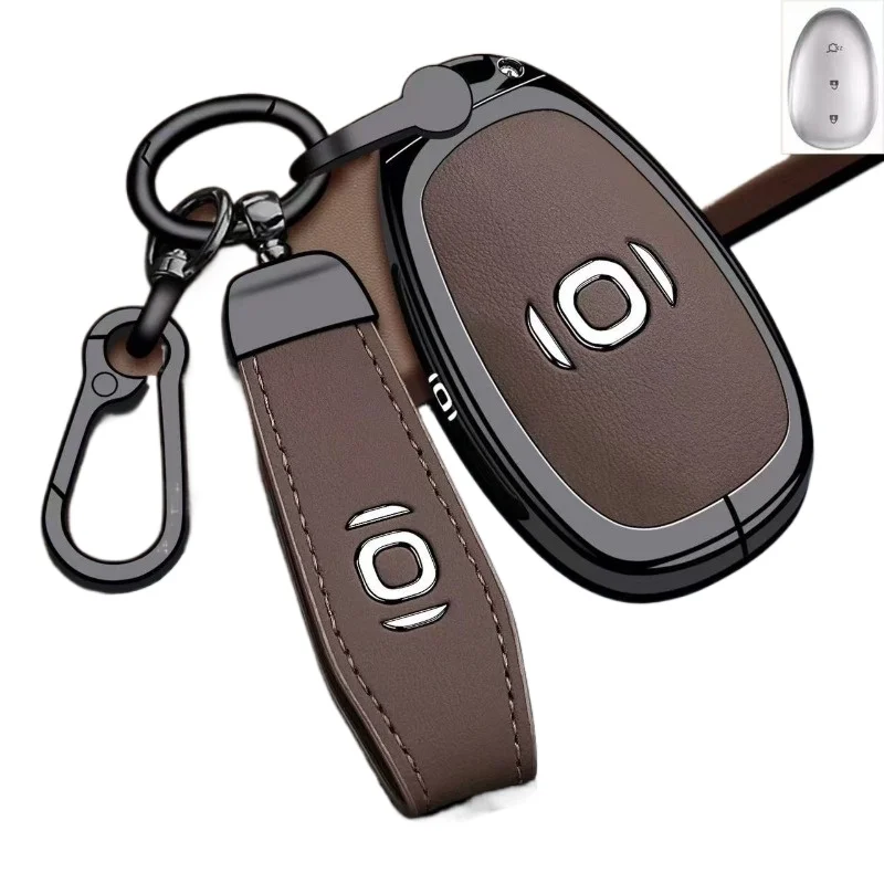 Zinc Alloy Key Fob Cover for Changan NEVO Q05/Q07/A06/E07/A07/A05, Heavy Duty Metal Protective Case Shell with Keychain
Zinc Alloy Key Fob Cover for Changan NEVO Q05/Q07/A06/E07/A07/A05, Heavy Duty Metal Protective Case Shell with Keychain