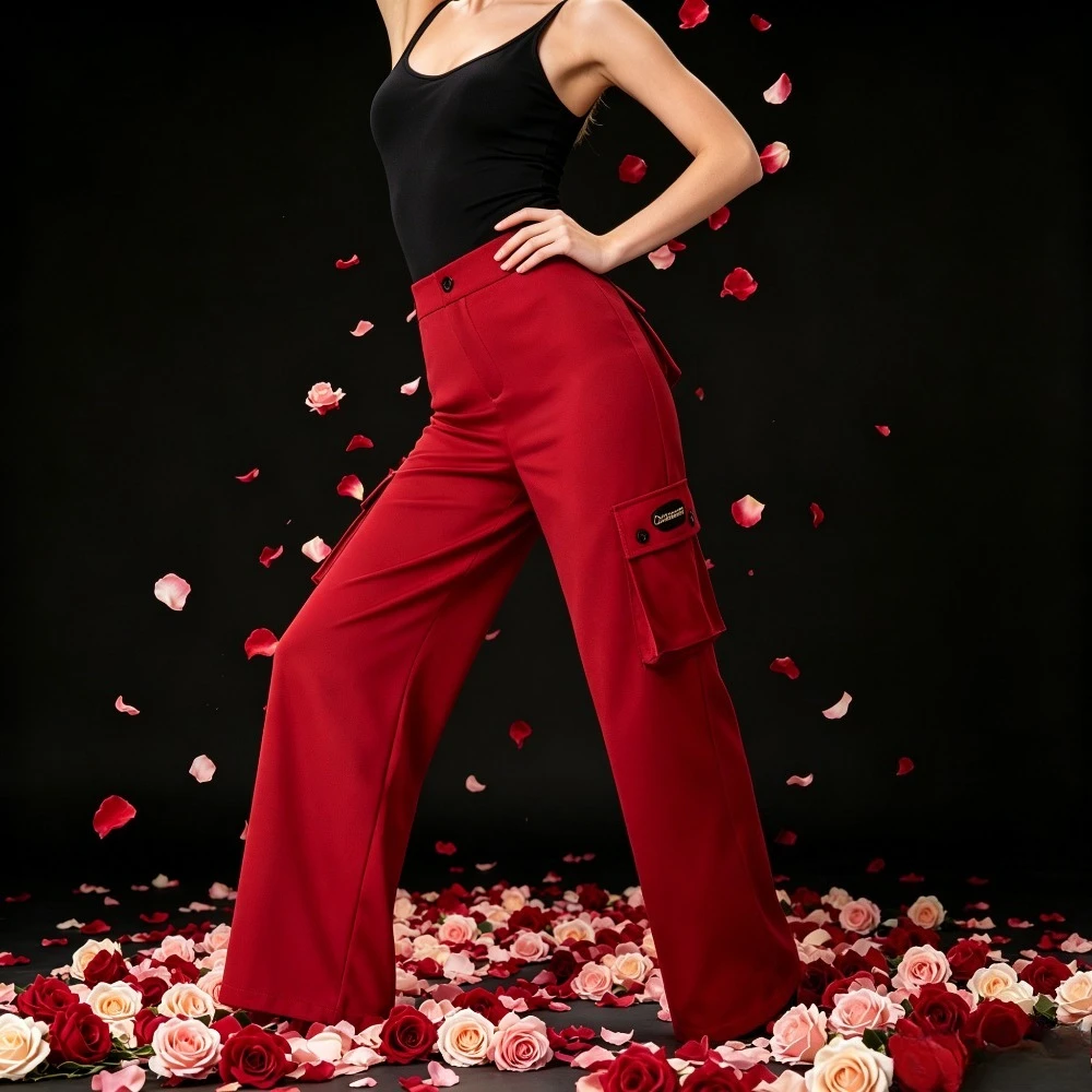 Loose Latin Dance Pants,Modern Standard Ballroom Practice Trousers Dance Costume for Daily Wear Training Performance Outfit
Loose Latin Dance Pants,Modern Standard Ballroom Practice Trousers Dance Costume for Daily Wear Training Performance Outfit