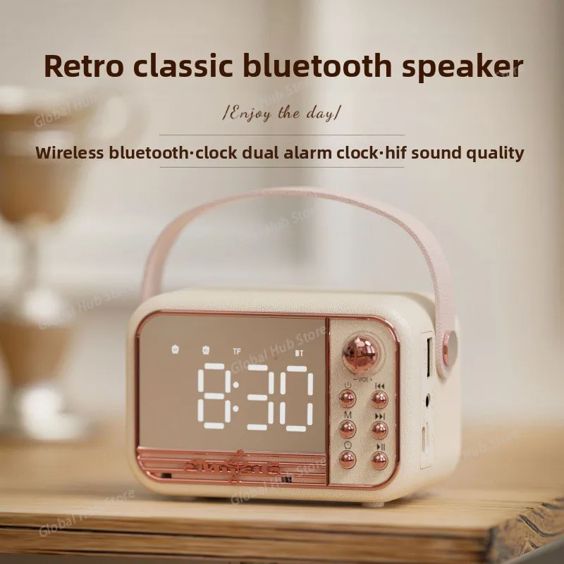 Smart Bluetooth Speaker Bluetooth Speaker Gift Alarm Clock Mirror Clock Small Speaker Radio Children's Gift Kids
Smart Bluetooth Speaker Bluetooth Speaker Gift Alarm Clock Mirror Clock Small Speaker Radio Children's Gift Kids