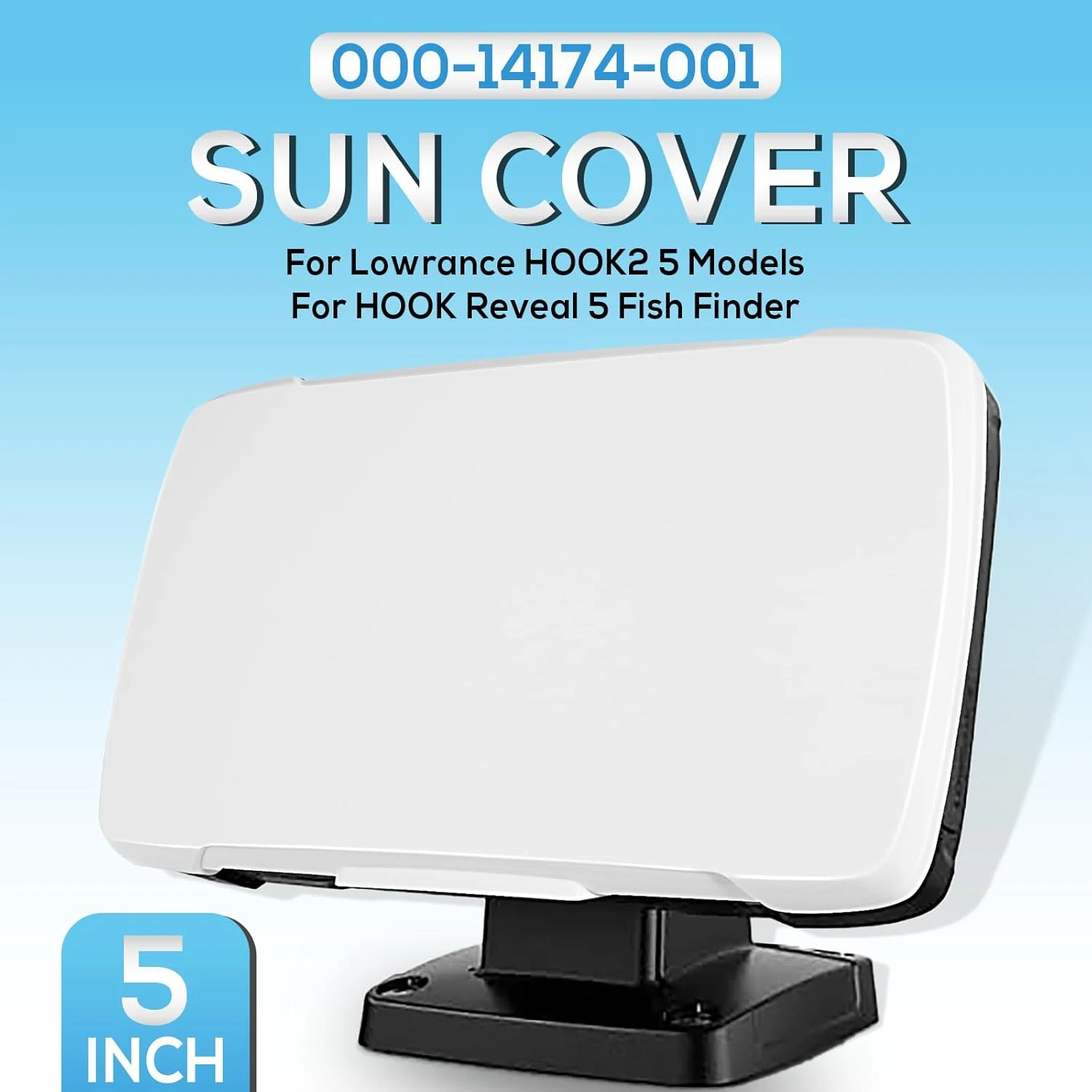 5-inch Fish Finder Sun Cover Fits for Lowrance HOOK2 5 & for Hook Reveal 5 Fish Finder Models, Replaces for 000-14174-001
5-inch Fish Finder Sun Cover Fits for Lowrance HOOK2 5 & for Hook Reveal 5 Fish Finder Models, Replaces for 000-14174-001