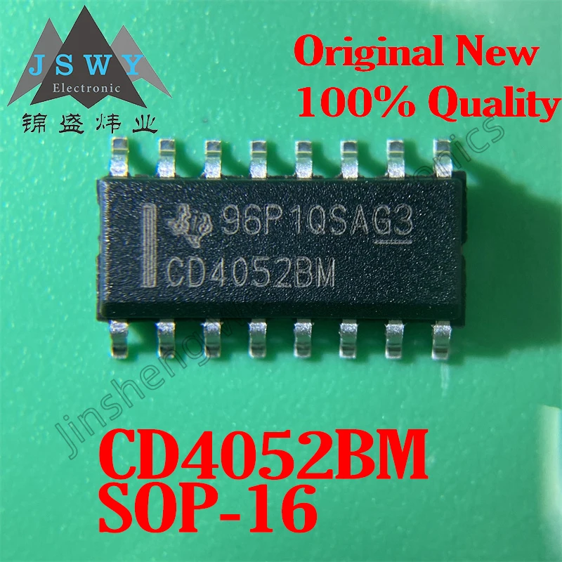 (30/100pieces) CD4052BM96 CD4052BM SOP16 Dual 4-channel analog multiplexer/demultiplexer chip/New original stock/Fast delivery
(30/100pieces) CD4052BM96 CD4052BM SOP16 Dual 4-channel analog multiplexer/demultiplexer chip/New original stock/Fast delivery