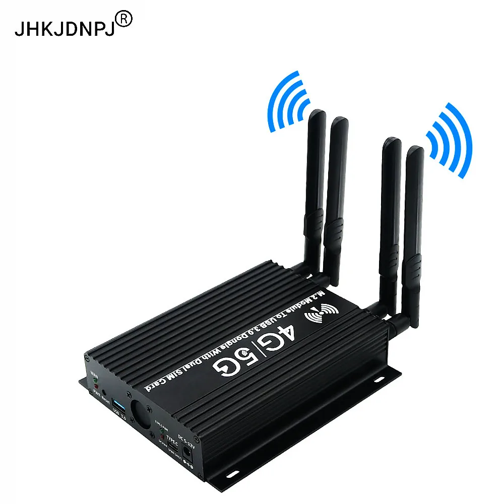 NGFF M.2 4G/5G Module to USB 3.0 Adapter with cooler fan/Dual SIM card slot and auxiliary power
NGFF M.2 4G/5G Module to USB 3.0 Adapter with cooler fan/Dual SIM card slot and auxiliary power