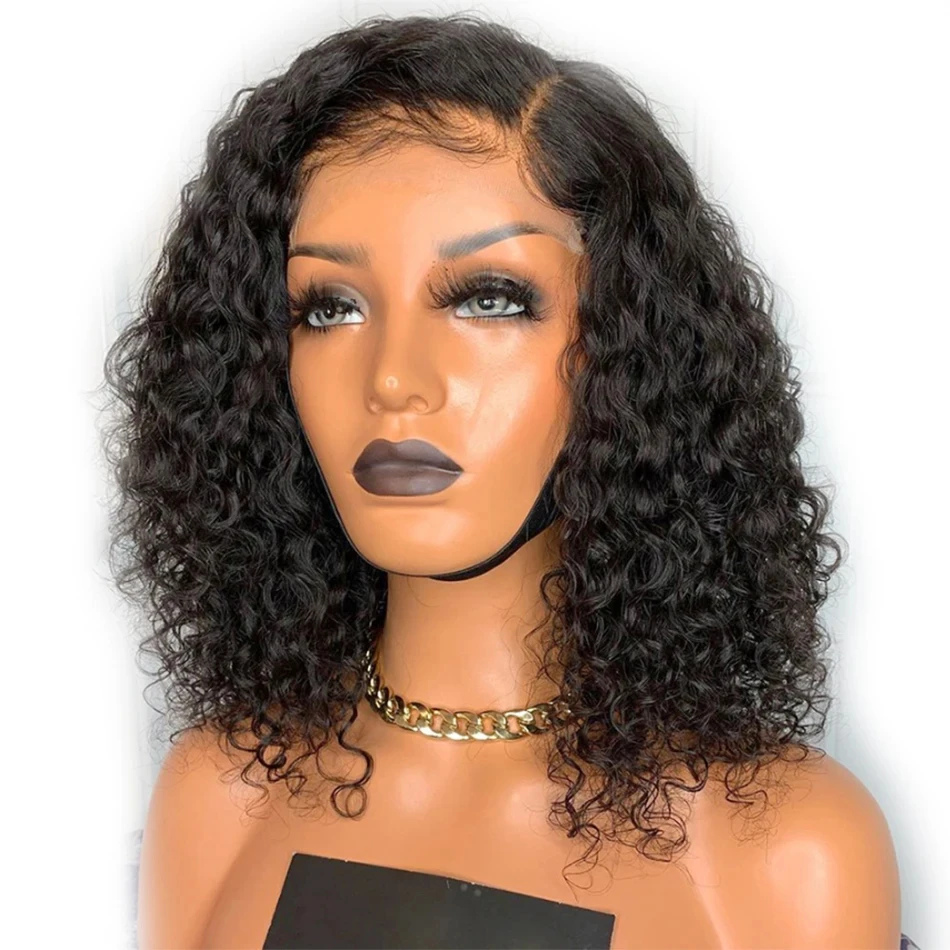 250 Density Curly Short Bob Pre Cut 13x4 7x5 Glueless Wigs 100% Human Hair Wear And Go Brazilian 4x4 Lace Closure Deep Wave Wig
250 Density Curly Short Bob Pre Cut 13x4 7x5 Glueless Wigs 100% Human Hair Wear And Go Brazilian 4x4 Lace Closure Deep Wave Wig