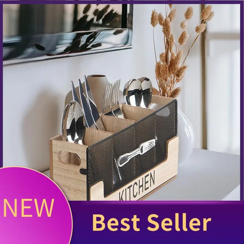 Kitchen Counter Utensil Holder Metal Paired With Wood Flatware Organizer 4 Compartments For Spatula Crock Cutlery Durable ,Black
Kitchen Counter Utensil Holder Metal Paired With Wood Flatware Organizer 4 Compartments For Spatula Crock Cutlery Durable ,Black
