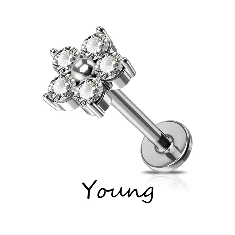 F136 Titanium G23 Pentagram Flower Cubic Zircon Earrings Lip Staples Implantable Grade Anti-Allergy Ear Bone Cochlear Nails
F136 Titanium G23 Pentagram Flower Cubic Zircon Earrings Lip Staples Implantable Grade Anti-Allergy Ear Bone Cochlear Nails