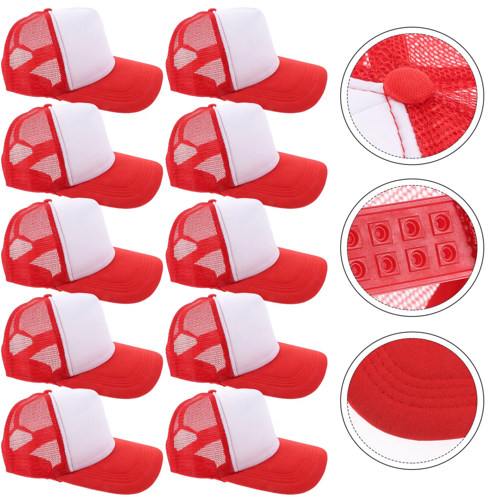 10Pcs Blank Mesh Baseball Hat DIY Sublimation Cap Printable Heat Transfer Hat Fashion Breathable Washable for Camping Fishing
10Pcs Blank Mesh Baseball Hat DIY Sublimation Cap Printable Heat Transfer Hat Fashion Breathable Washable for Camping Fishing
