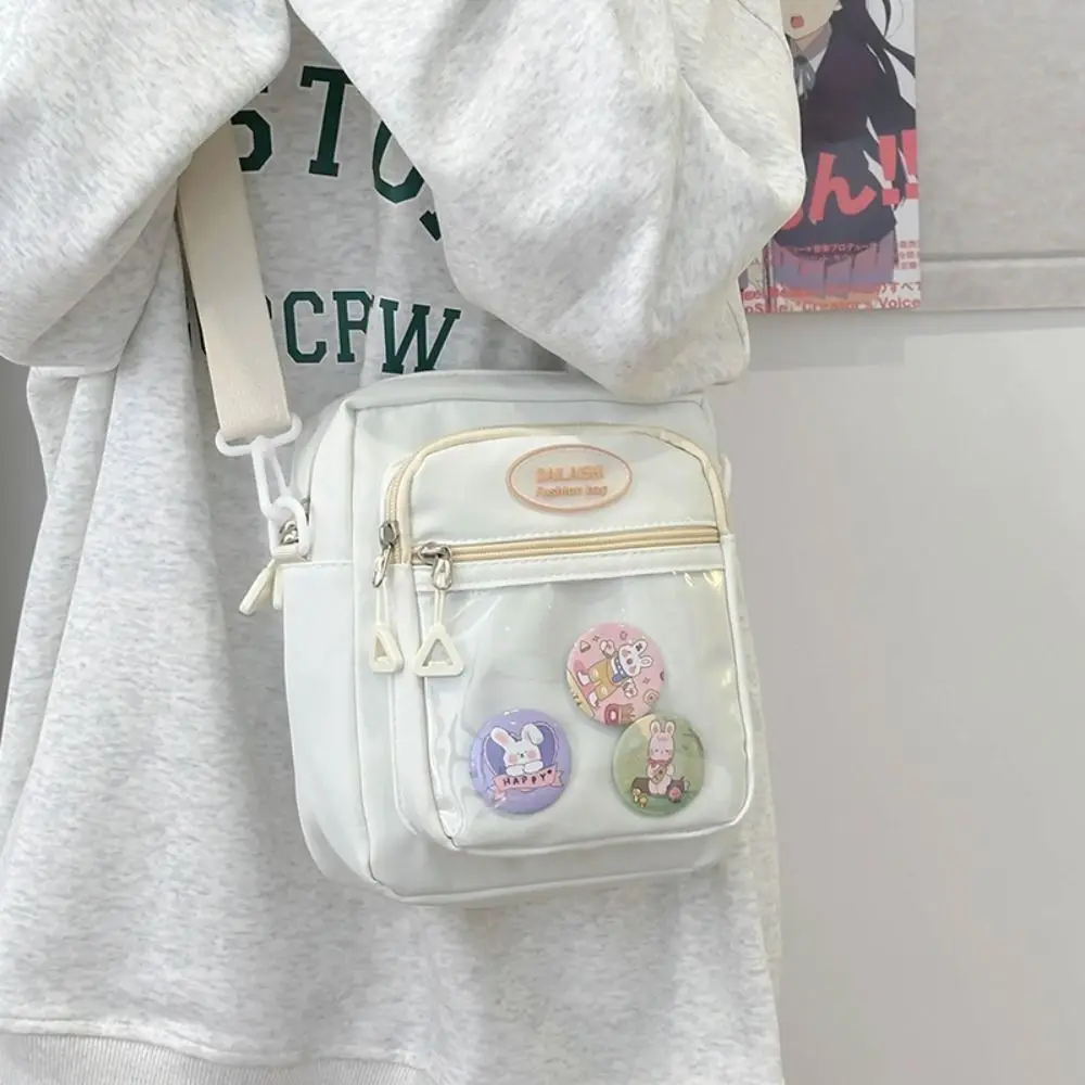 Y2K Dopamine Harajuku Ita Bag Japanese Style Large Capacity Crossbody Bag DIY Anime Badge Multi-layer Transparent Badge Show Bag
Y2K Dopamine Harajuku Ita Bag Japanese Style Large Capacity Crossbody Bag DIY Anime Badge Multi-layer Transparent Badge Show Bag