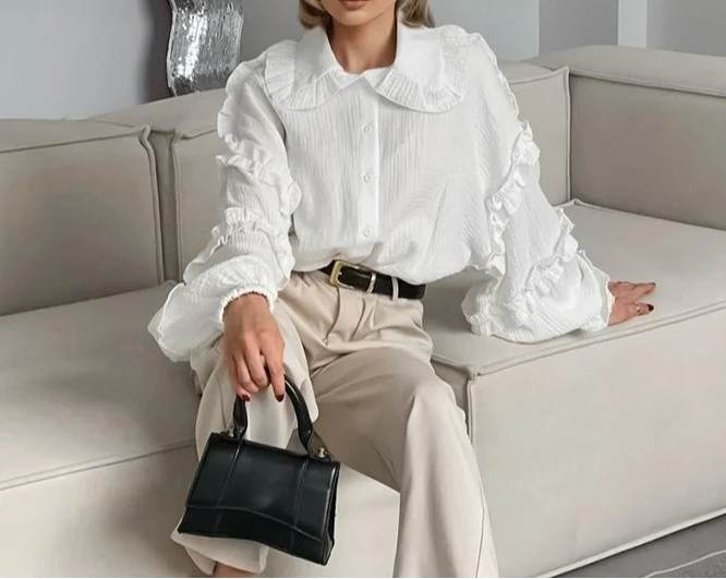 Lantern Sleeve Loose Shirt 2025 Autumn Fashion Versatile New Women's Top
Lantern Sleeve Loose Shirt 2025 Autumn Fashion Versatile New Women's Top