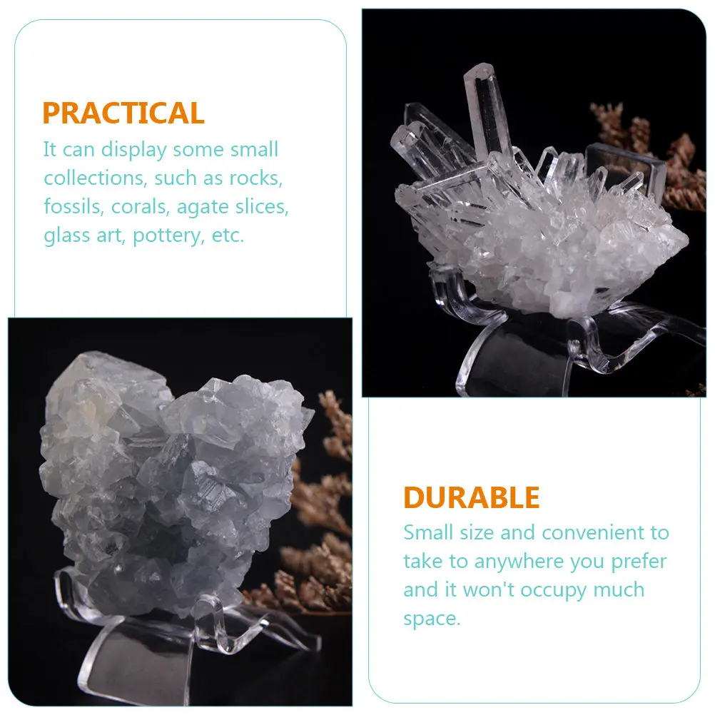 20 шт. акриловых подставок для минеральных образцов, прозрачные держатели для небольших коллекций, для стекла, художественной керамики, кораллов, агата, для дома и офиса
20 шт. акриловых подставок для минеральных образцов, прозрачные держатели для небольших коллекций, для стекла, художественной керамики, кораллов, агата, для дома и офиса