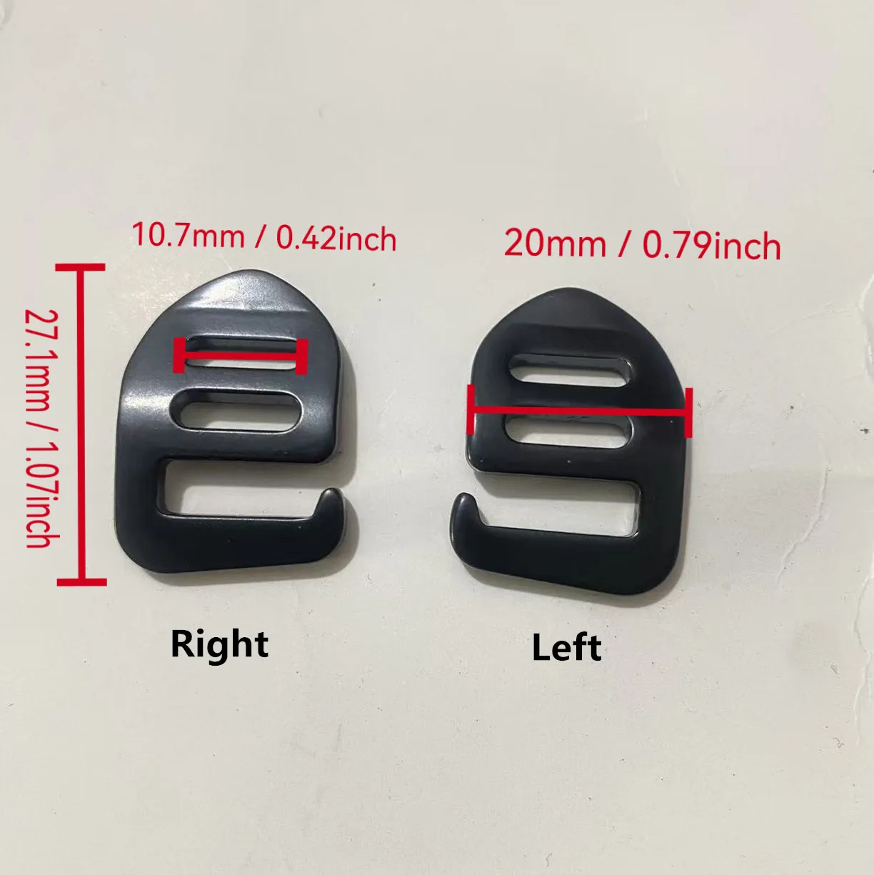Aluminum Alloy G Buckle Strap Release Button Adjuster for Bag Belt Backpack Pet DIY Inner Dia 10.7mm 0.42" Hook
Aluminum Alloy G Buckle Strap Release Button Adjuster for Bag Belt Backpack Pet DIY Inner Dia 10.7mm 0.42" Hook